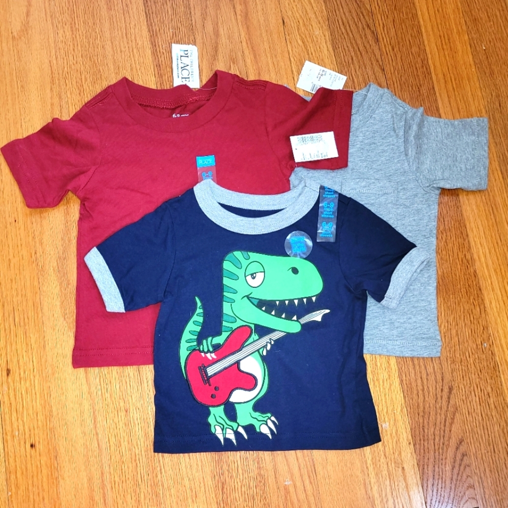 NWT Set of 3 Boys T-shirts size 6-9 months